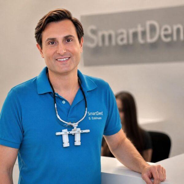 Porträt Boris Edelmann: Zahnarzt und Fachzahnarzt für Oralchirurgie – SmartDent